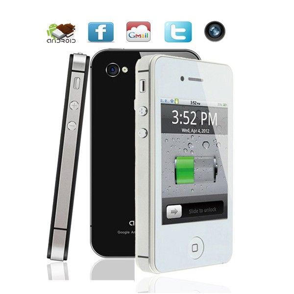 Hiphone 5 Android 2.3 3,2 polegadas Quad Band Dual SIM WiFi