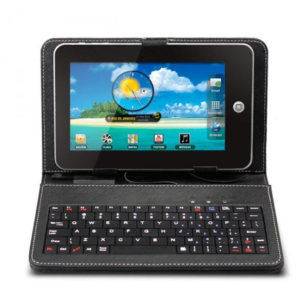 Tablet 7 Polegadas Android 2.2 + Wi-Fi + Case e Teclado