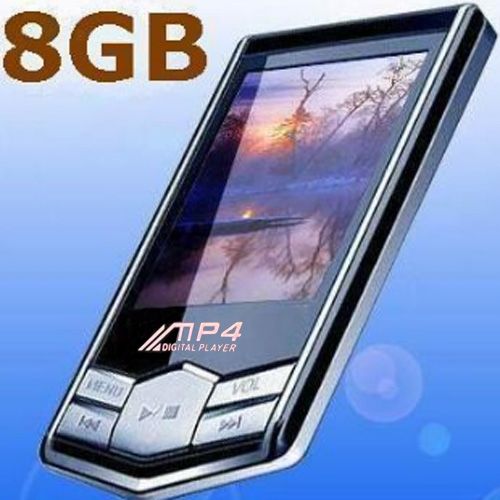 MP4 Player Fashion 8GB FM/Recorder/LCD Screen/E-book Preto