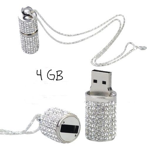 Pendrive Jóia Tubo Brilhante 4 Gb