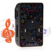 Mini MP3 Player com TF Solt, Clip, Built-in bateria de lítio