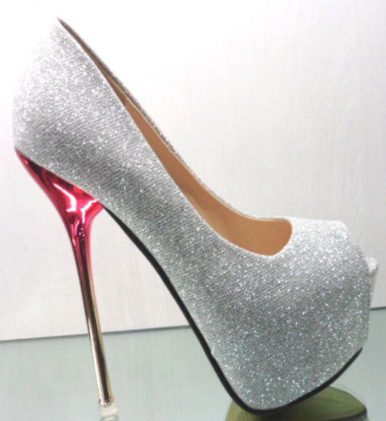 Sapato Peep Toe Salto Alto - Lindo