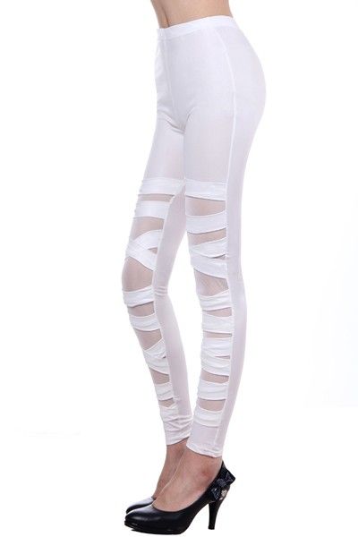 Legging branca Escalonada